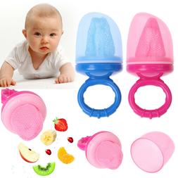 Baby Mesh Pacifier Nipple Feeder Fresh Food Fruits Bottle Fe