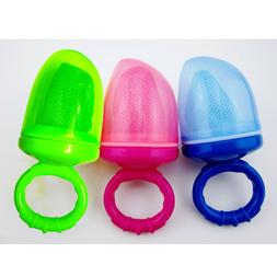Baby Mesh Pacifier Nipple Feeder Fresh Food Fruits Bottle Fe