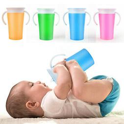Baby Toddler Water Bottle Spill-free Training Drinking Cup L