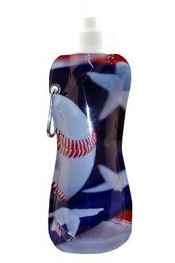 Baseball Pocket Bottle Foldable w/Brush - Two 
