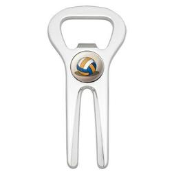 Beach Volleyball Cartoon Golf Golfing Divot Repair Tool Bott
