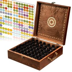 Beautiful Essential Oil Box - 62 Bottle With 2 Carry Handles