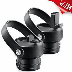 Black Straw Lid/Cap for Hydro Flask Standard Mouth Water Bot