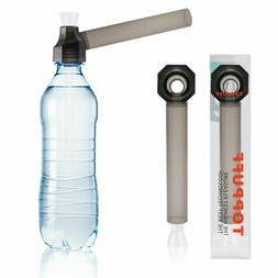 White Top Puff Portable Hookah Screw on Bottle Converter Wat