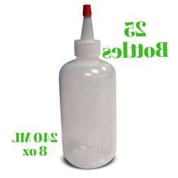 Boston Round Yorker Dropper Bottle with Stopper, 240ml , 25/