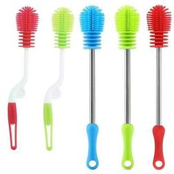 Bottle Brush Cup Scrubbing Silicone Kitchen Cleaner For Wash