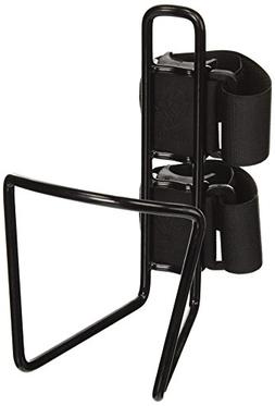 BOTTLE CAGE TWO FISH QR f/64oz 4.5inDIA VINYL BK f/KLEEN KAN