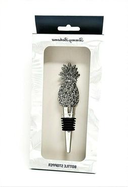 Tommy Bahama Bottle Stopper, Pineapple, 4 3/4" H, Stainless 