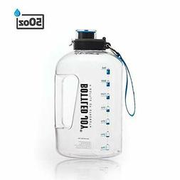 BOTTLED JOY 50oz Water Bottle, BPA Free 1.5L Kids Water Bott