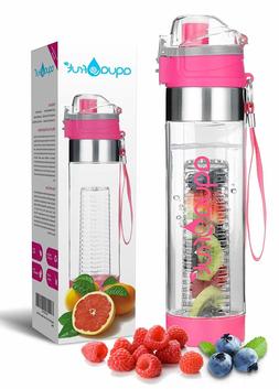 Aquafrut Bottom Loading Fruit Infuser Water Bottle  PUSH OPE