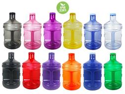 BPA Free 1 Gallon Plastic Water Bottle Container Drinking Ca
