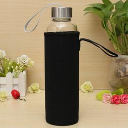 BPA Free Glass Sport Water Bottle with Tea Filter Infuser Pr