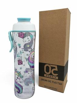 50 Strong Bpa Free Gym Water Bottle With Ice Guard Flip Top 
