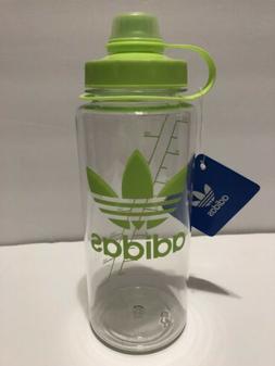 adidas BPA-FREE Lime Clear Water Bottle 24oz/750ml Twist Cap
