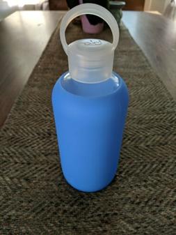 bkr BPA Free Silicone Sleeve Glass Bottle ROMEO Blue 500ml  