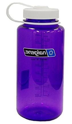 Nalgene BPA Free Tritan Wide Mouth Water Bottle, 1-Quart, Pu
