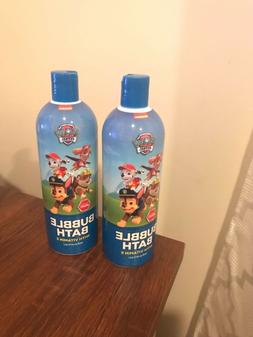 paw patrol bubble bath for children 2 bottles