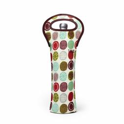 BUILT Neoprene 1 Bottle Tote Bag Insulated Wine Carrier Pepp