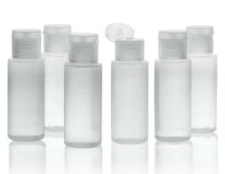 With Flip Top Dispensing Caps - 2 Oz - Durable Squeezable