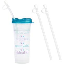 32oz. Car Friendly Time Marked Water Bottle with Swivel Lid 