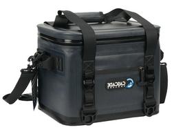 CASCADE COOLERS 18 CAN SOFT ICE COOLER BAG CHARCOAL GRAY W/ 