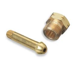 CGA-590 Nut & 3" Nipple, Regulator Inlet Bottle/Cylinder Fit