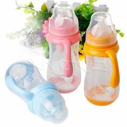 Children Baby Kids Water Drinking Soft Straw Bottle Leakproo