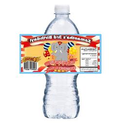 CIRCUS CARNIVAL PERSONALIZED BIRTHDAY PARTY FAVORS WATER BOT