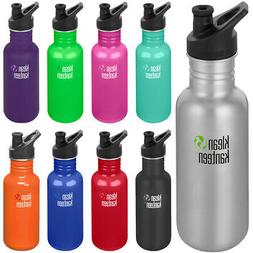 Klean Kanteen Classic 18 oz. Single Wall Bottle with 3.0 Spo