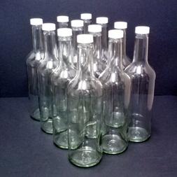 750ml With White Screw Caps, 12/pack