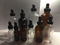 W/ Glass Droppers 1/2oz, 1oz, 2oz, 4oz, 8oz