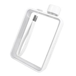 Clear Reusable Small Drinking Water Bottle Plastic Flat Thin