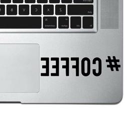 Coffee Hasgtag Decal Sticker for Macbook Air/Pro Laptop Tumb