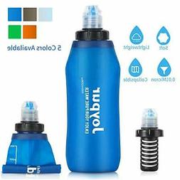 joypur Collapsible 0.01 Micron Water Bottle with Filter 