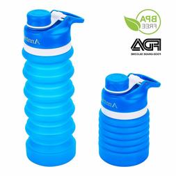 Collapsible Water Bottle BPA Free, FDA Approved Food-Grade S