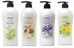 ARBORA Combo Pack 4 Hand & Body Lotion Big Bottle with Pump 