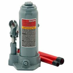 Compact Automotive Hydraulic Bottle Jack w/ 4 Ton Capacity &