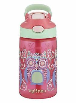 Contigo AUTOSPOUT Straw Gizmo Flip Kids Water Bottle, 14 oz,