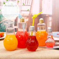 Creative Bulb Water Bottle Clear Cute Milk Juice Light Bulbs
