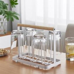 Cup Drying Rack Stand Glass Bottle Mug Draining Oraganizer H