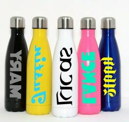 Custom 17oz Stainless Steel Water Bottle Vacuum Sealed Vinyl