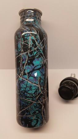 Custom Stainless Steel Water Bottle Hydrodipped in Muddy Gir