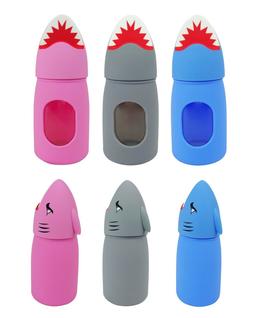 Cute Glass Water Juice Phone Holding Bottle Cool Shark for K