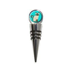 Cute Siamese Cat Wine Bottle Stopper Cork