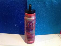 Dble insulated Stainless glittered tumbler Bottle 24 oz W/LI