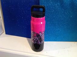 Dble insulated Stainless glittered tumbler Water Bottle 24 o