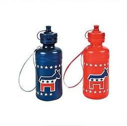 Democrat Water Bottle Navy Blue or Red Donkey Choose Quantit