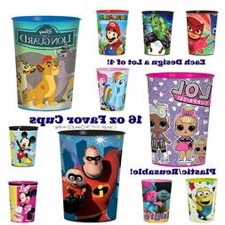 Designware 16oz Party Cups Plastic Favor Stadium Keepsake Cu