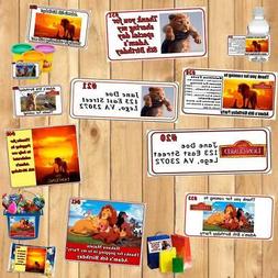Disney Lion King Birthday Favor Stickers Candy Address Bottl