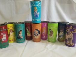 Disney Princess ~Custom Glitter Dipped Stainless Steel Tumbl